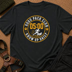 Show Up Daily Badge Tee