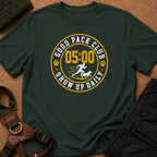 Show Up Daily Badge Tee