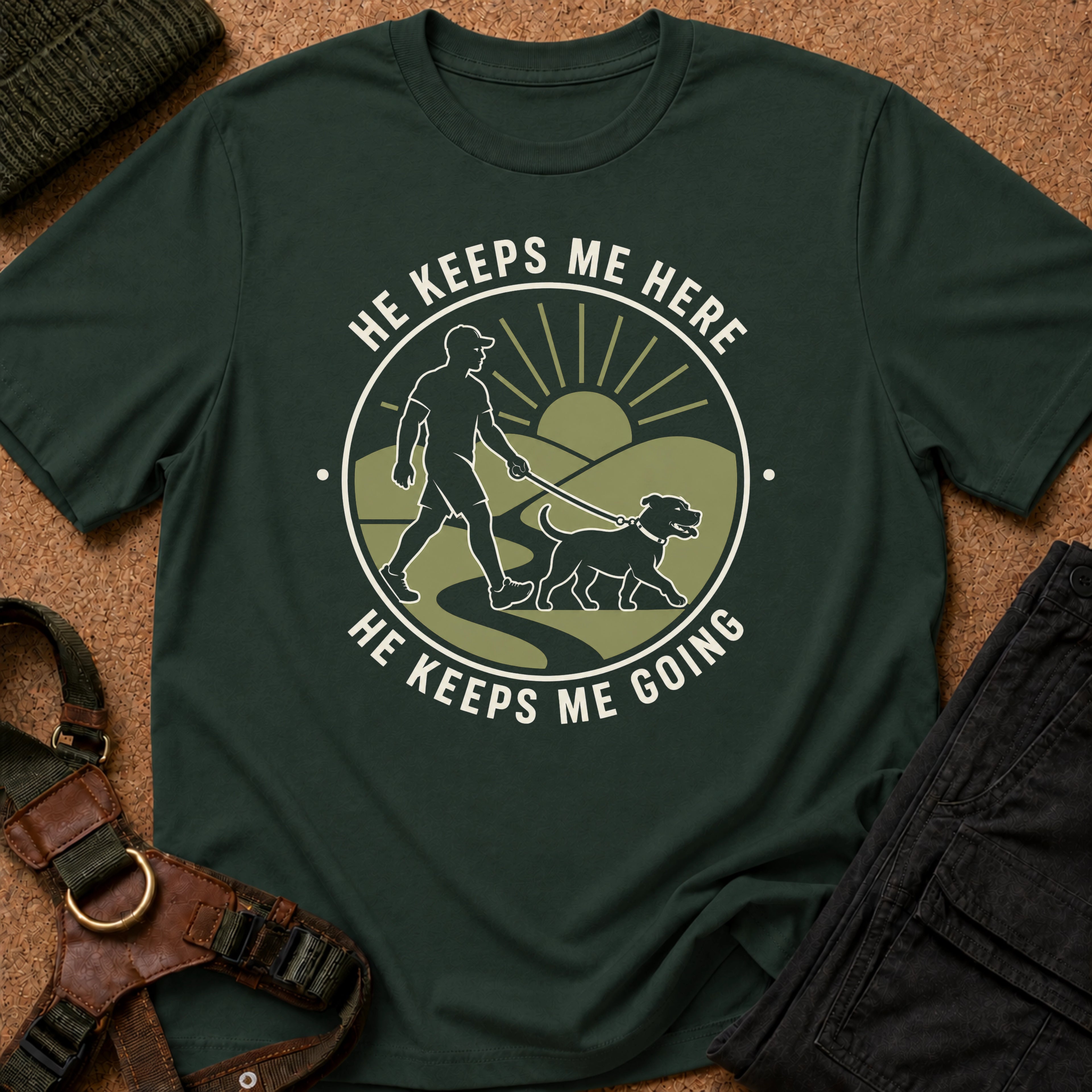 He Keeps Me Going Tee