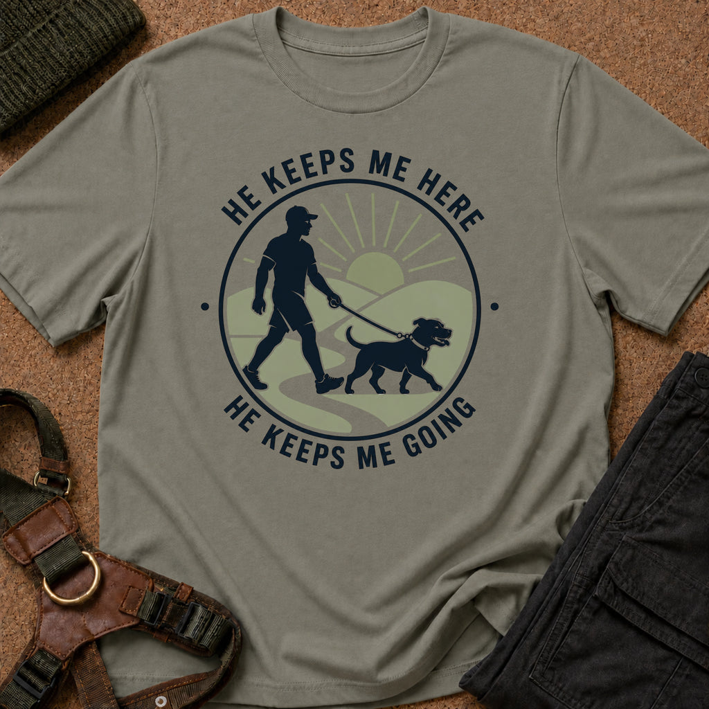 He Keeps Me Going Tee