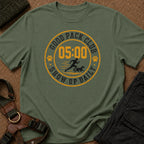 Show Up Daily Badge Tee