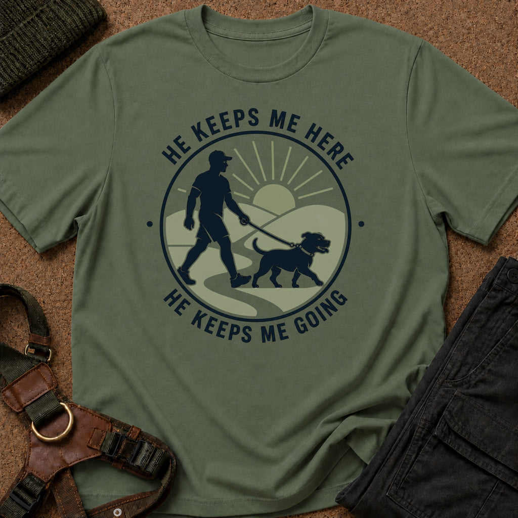 He Keeps Me Going Tee