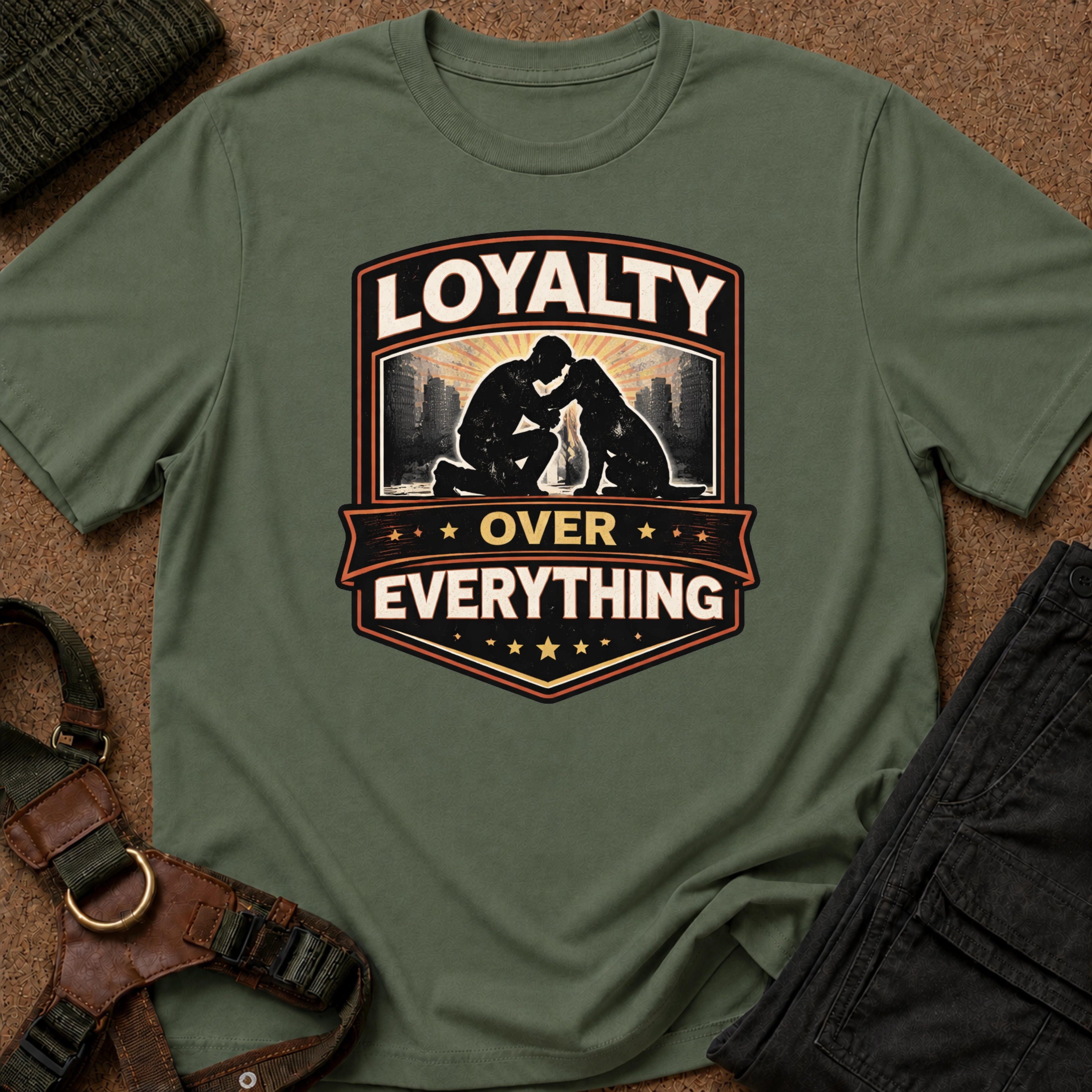 Loyalty Over Everything Crest Tee