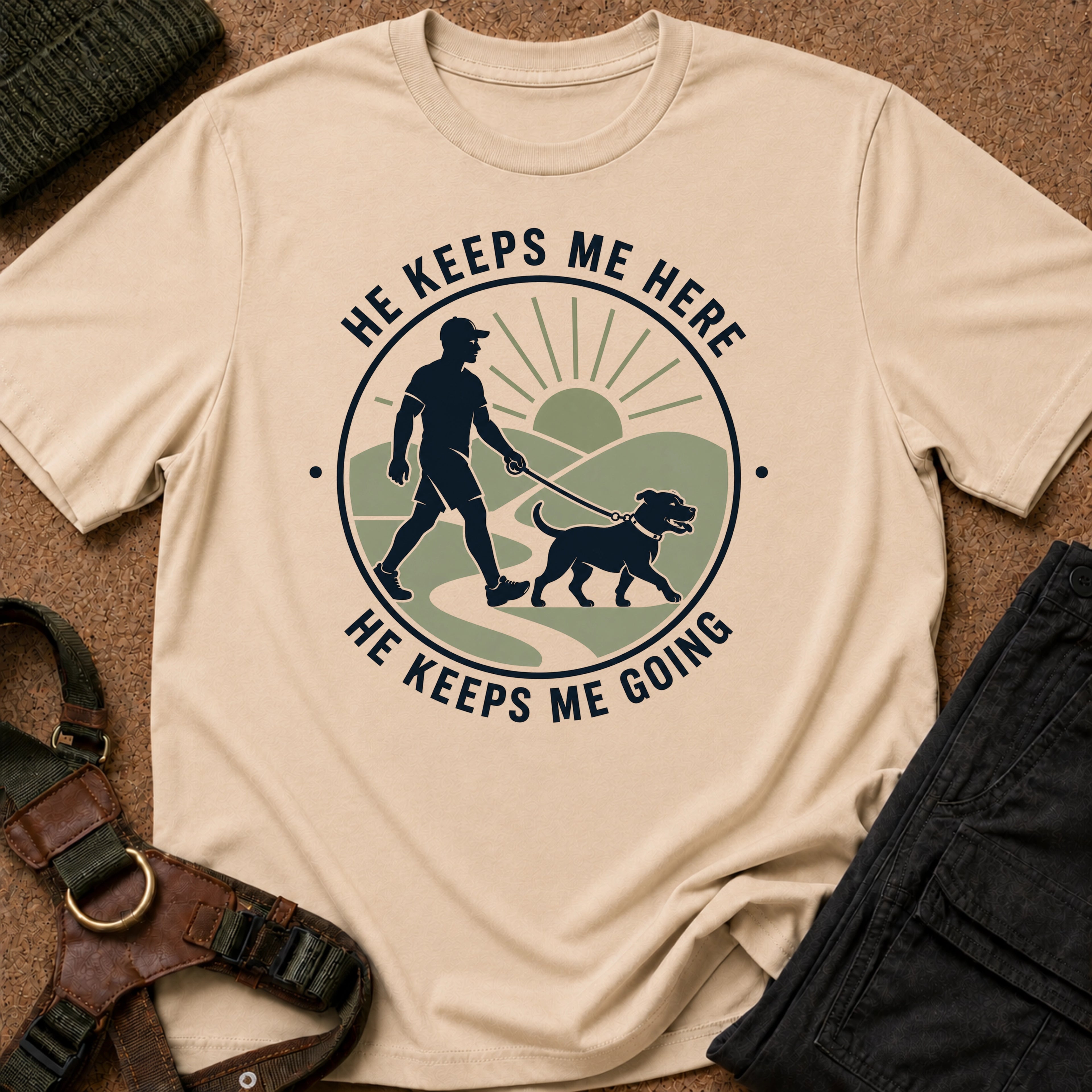 He Keeps Me Going Tee