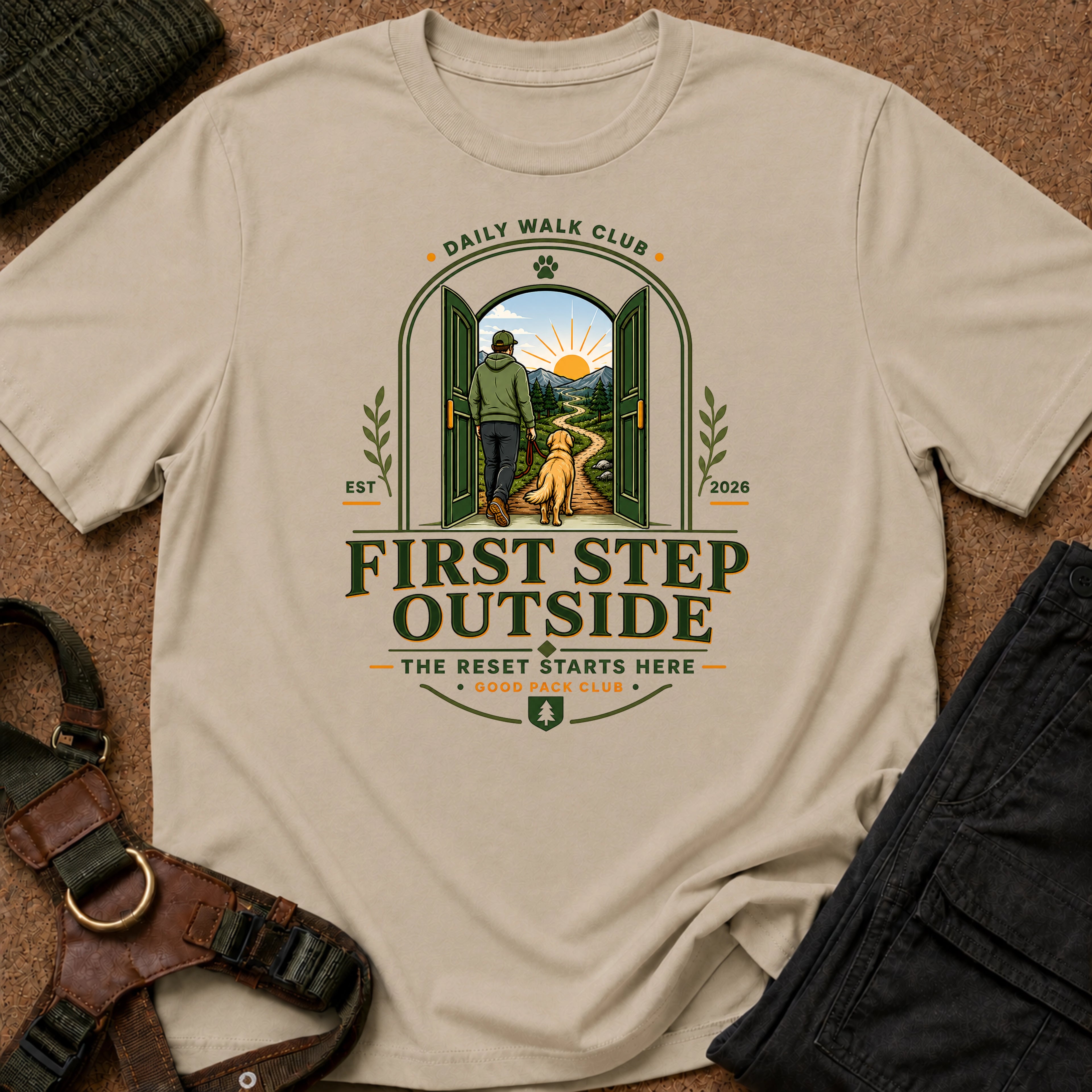 First Step Outside Tee