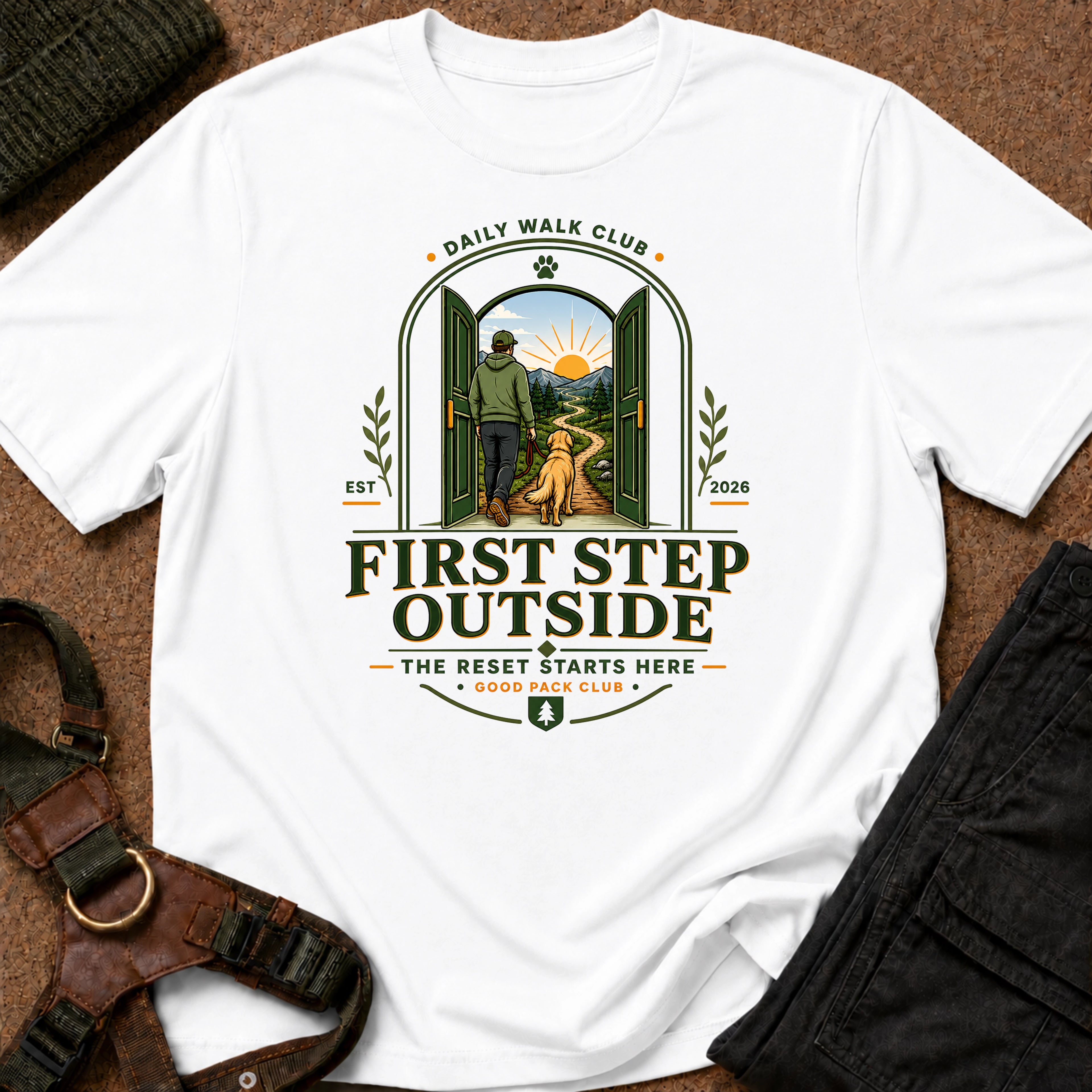 First Step Outside Tee