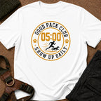 Show Up Daily Badge Tee