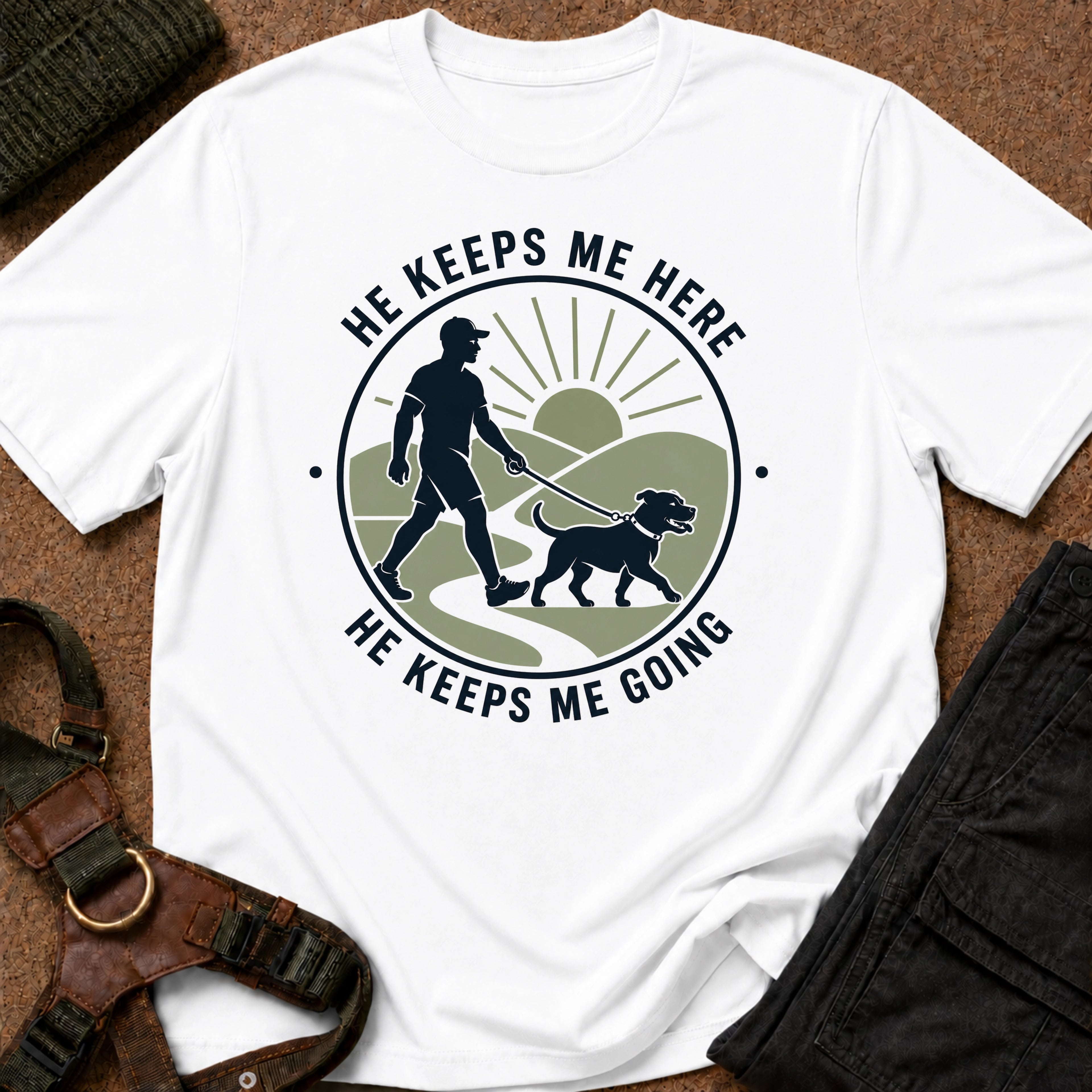 He Keeps Me Going Tee