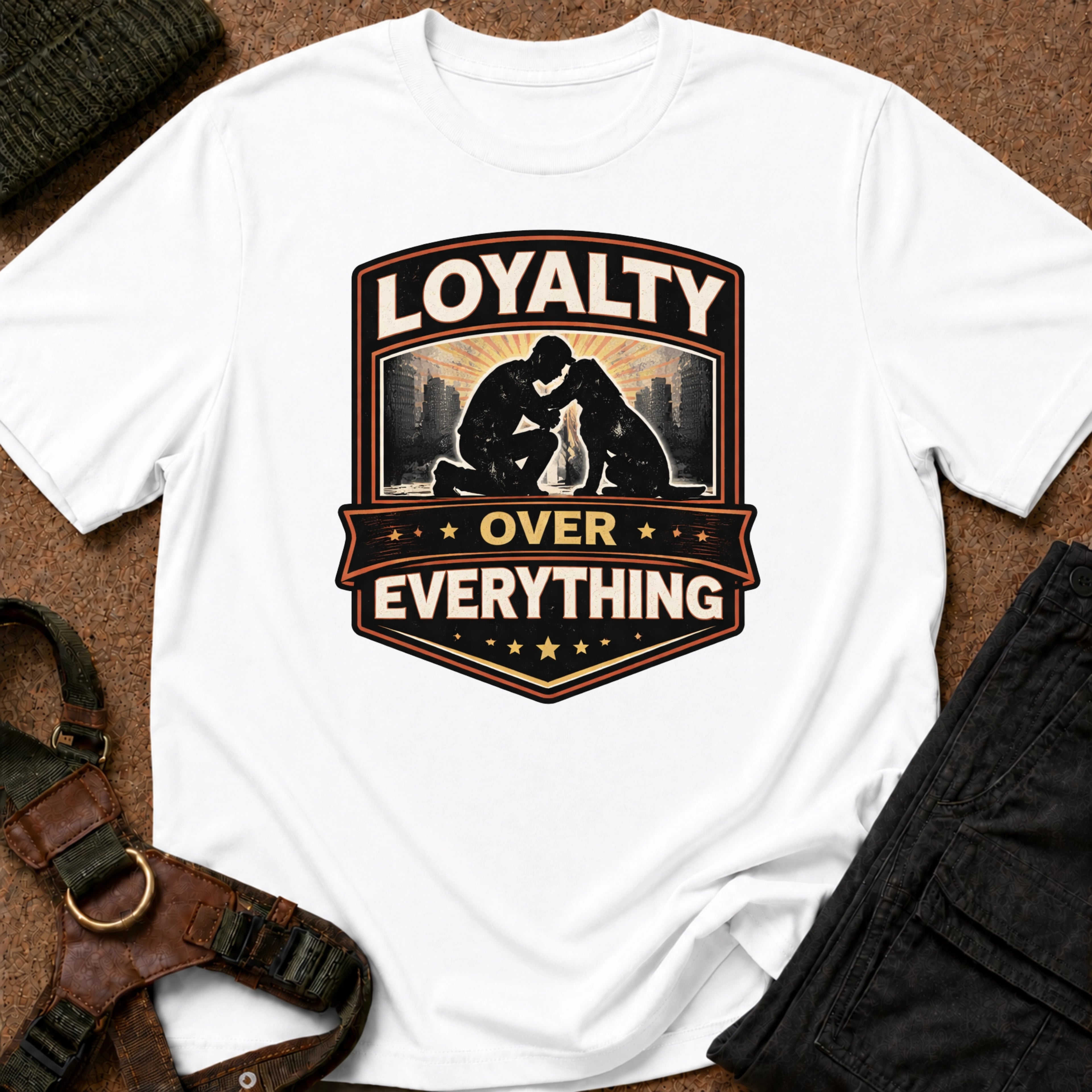 Loyalty Over Everything Crest Tee